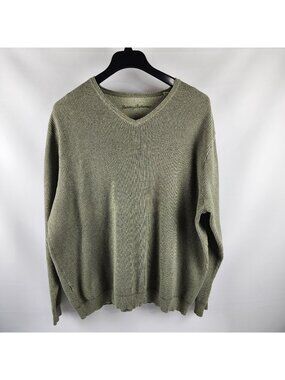 Tommy Bahama Sweater Mens XXL V-Neck Waffle Knit Pullover 103-T4804